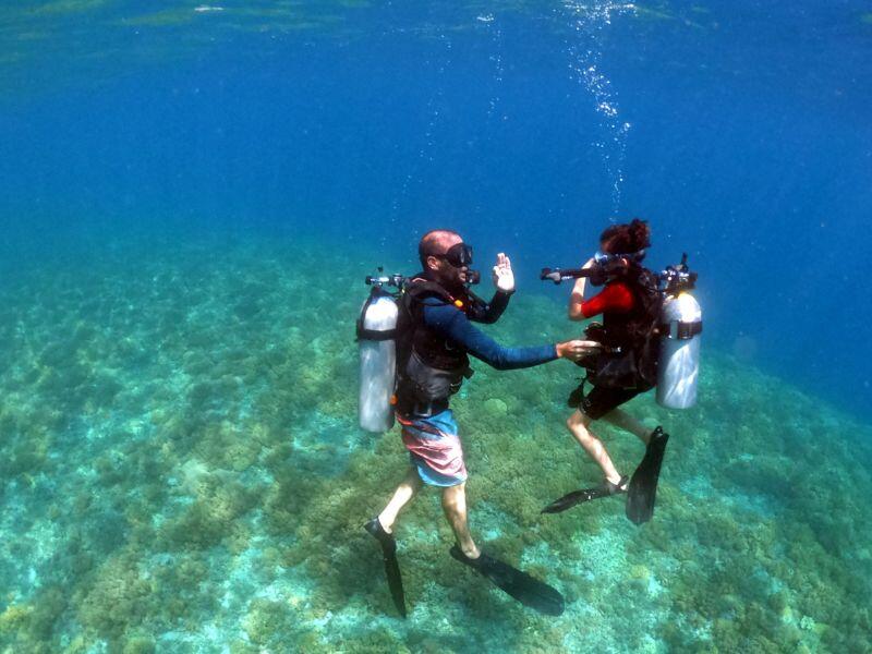 Quanto tempo occorre per un corso sub in vacanza?